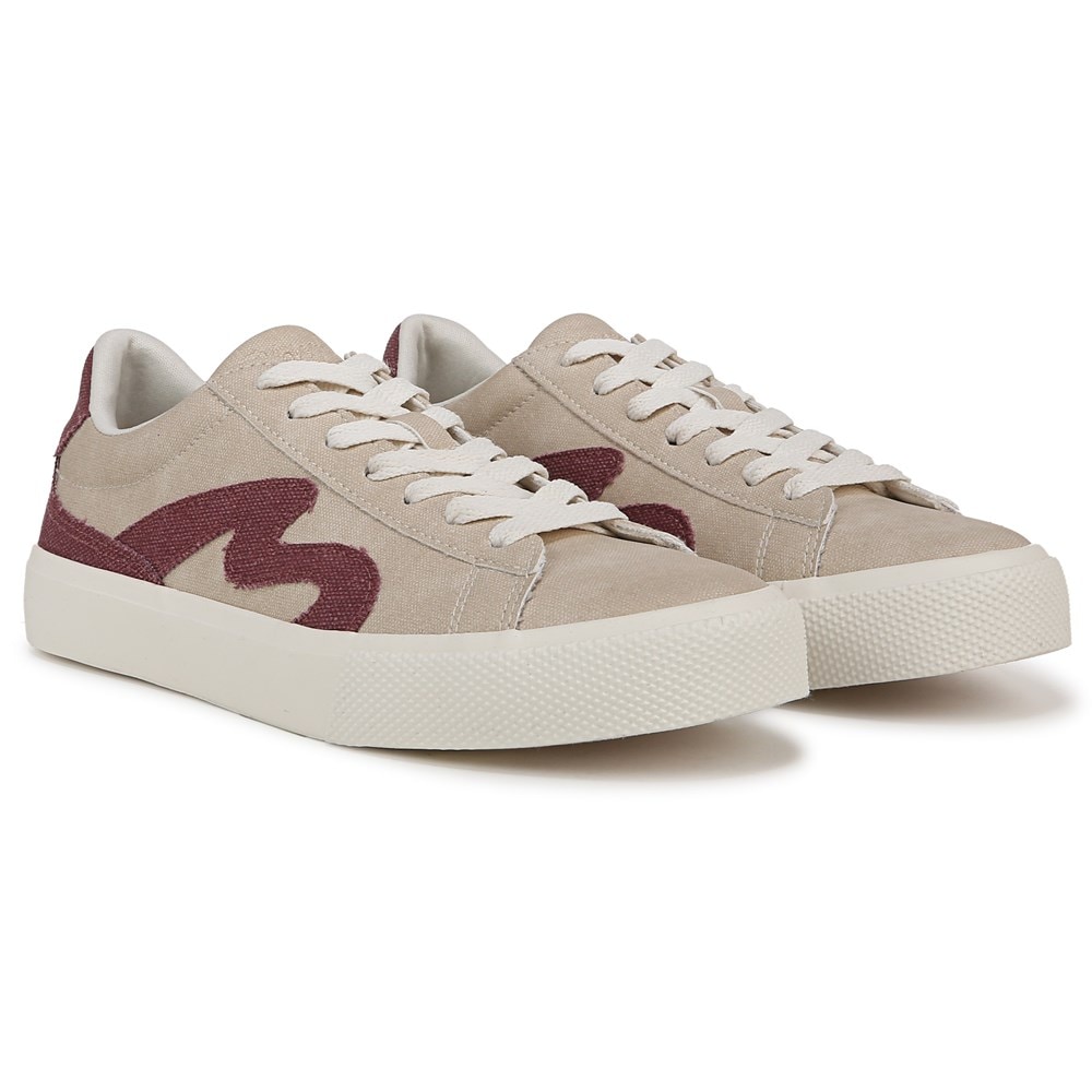 Blowfish Women's Vice Lace Up Sneaker - Beige/Red Canvas Blowfish Women's Vice Lace Up Sneaker - Beige/Red Canvas