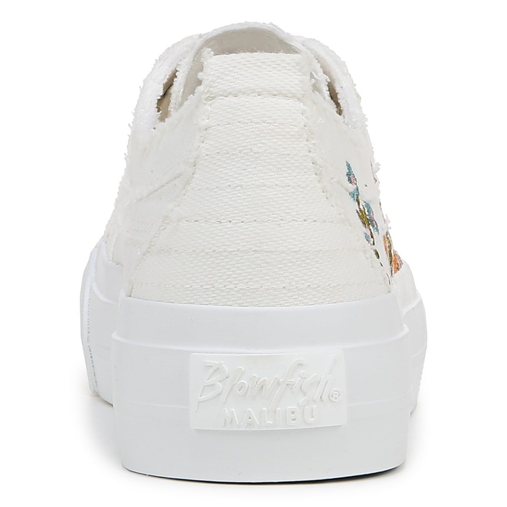 Blowfish Women\'s Sadie-Sun Platform Sneaker - White Embroidered Canvas Blowfish Women\'s Sadie-Sun Platform Sneaker - White Embroidered Canvas