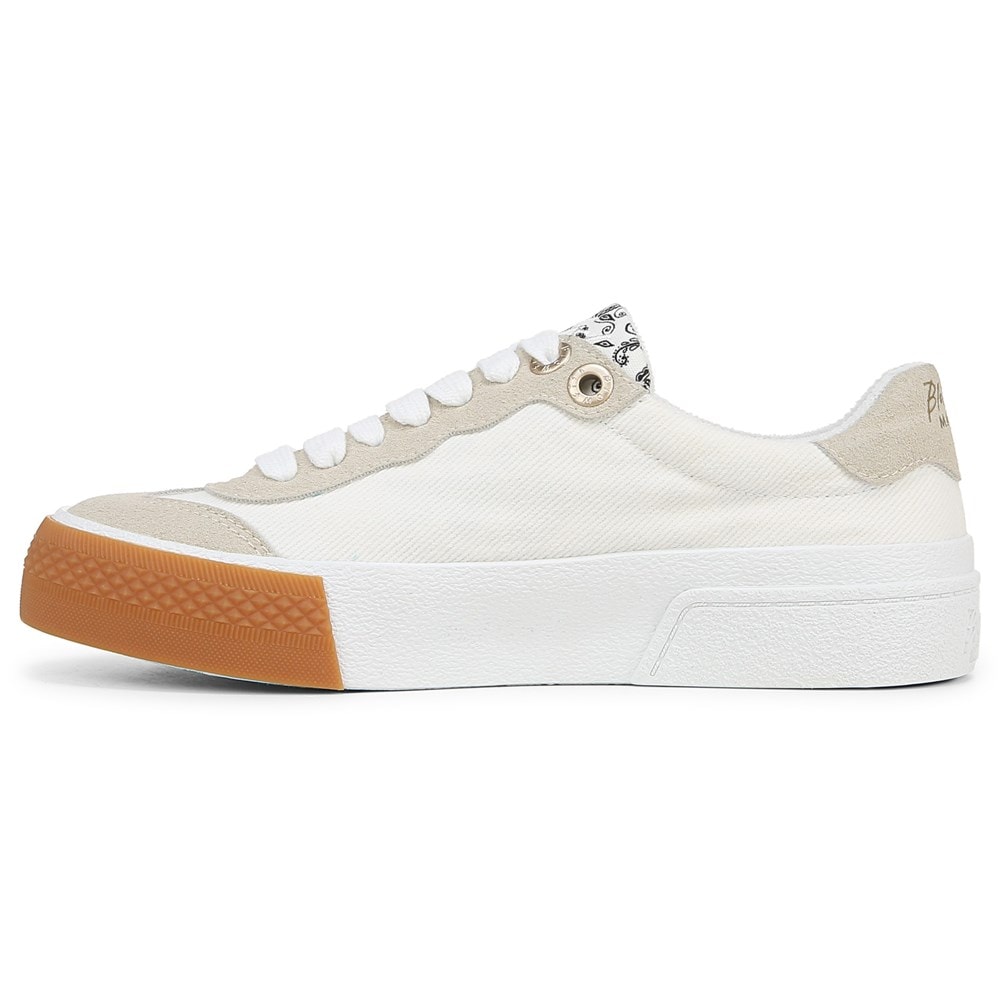 Blowfish Women\'s Wildcard Lace Up Sneaker - Off White Canvas/Faux Suede Blowfish Women\'s Wildcard Lace Up Sneaker - Off White Canvas/Faux Suede