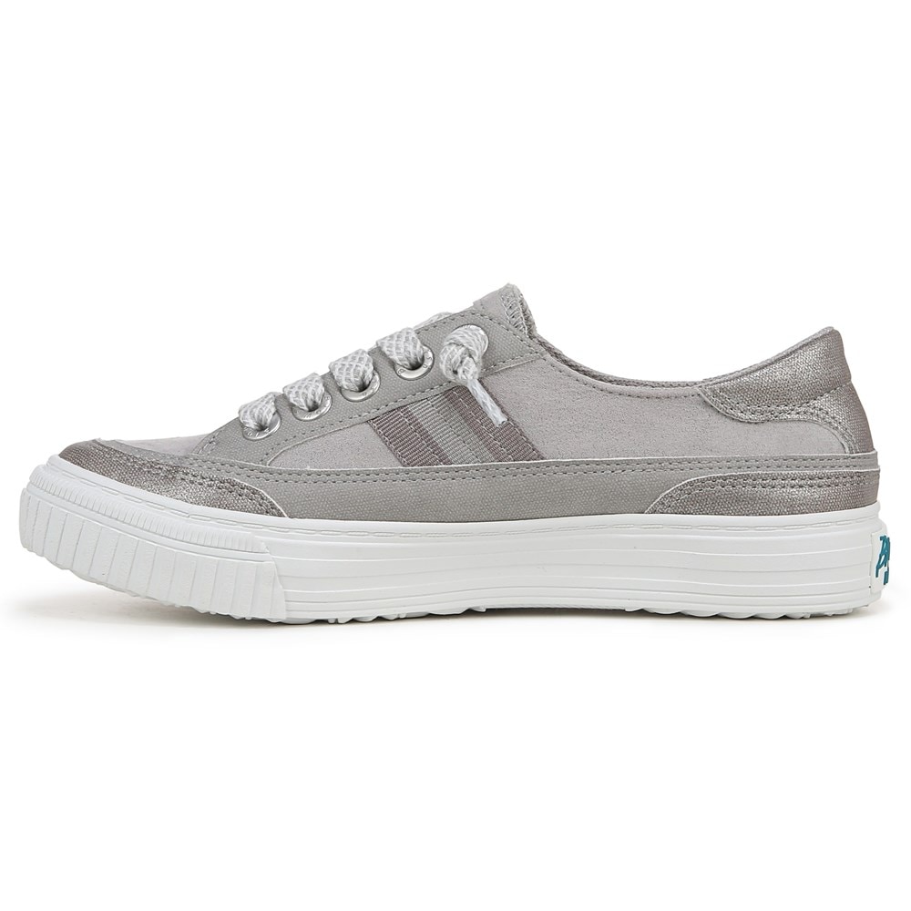 Blowfish Women\'s Alex Slip On Sneaker - Pewter Fabric/Faux Leather Blowfish Women\'s Alex Slip On Sneaker - Pewter Fabric/Faux Leather