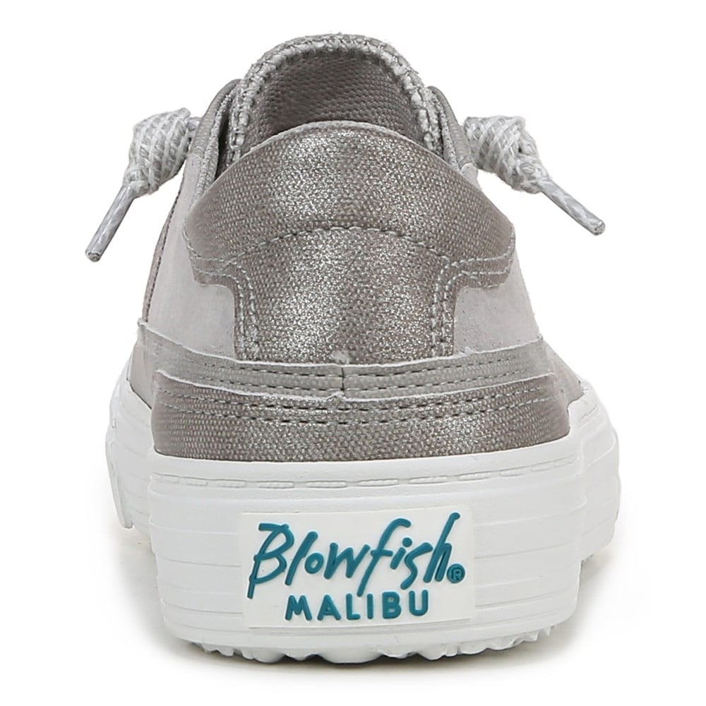 Blowfish Women\'s Alex Slip On Sneaker - Pewter Fabric/Faux Leather Blowfish Women\'s Alex Slip On Sneaker - Pewter Fabric/Faux Leather