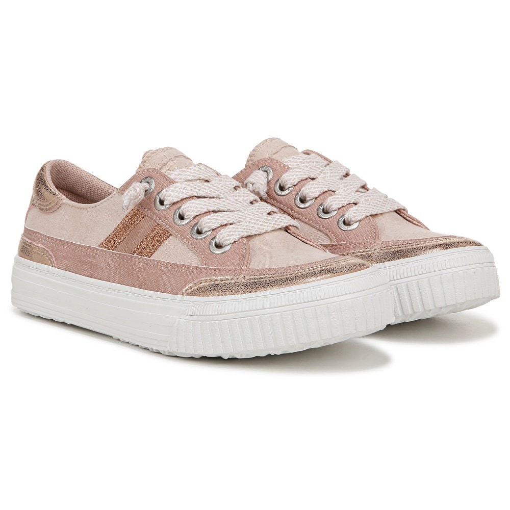 Blowfish Women's Alex Slip On Sneaker - Rose Gold Fabric/Faux Leather Blowfish Women's Alex Slip On Sneaker - Rose Gold Fabric/Faux Leather