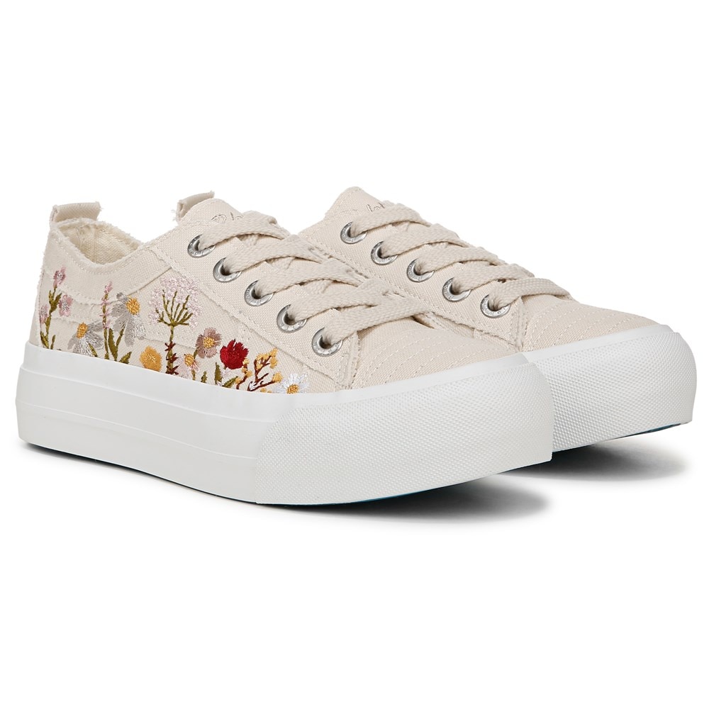 Blowfish Women's Sadie-Sun Platform Sneaker - White Desert Canvas Blowfish Women's Sadie-Sun Platform Sneaker - White Desert Canvas