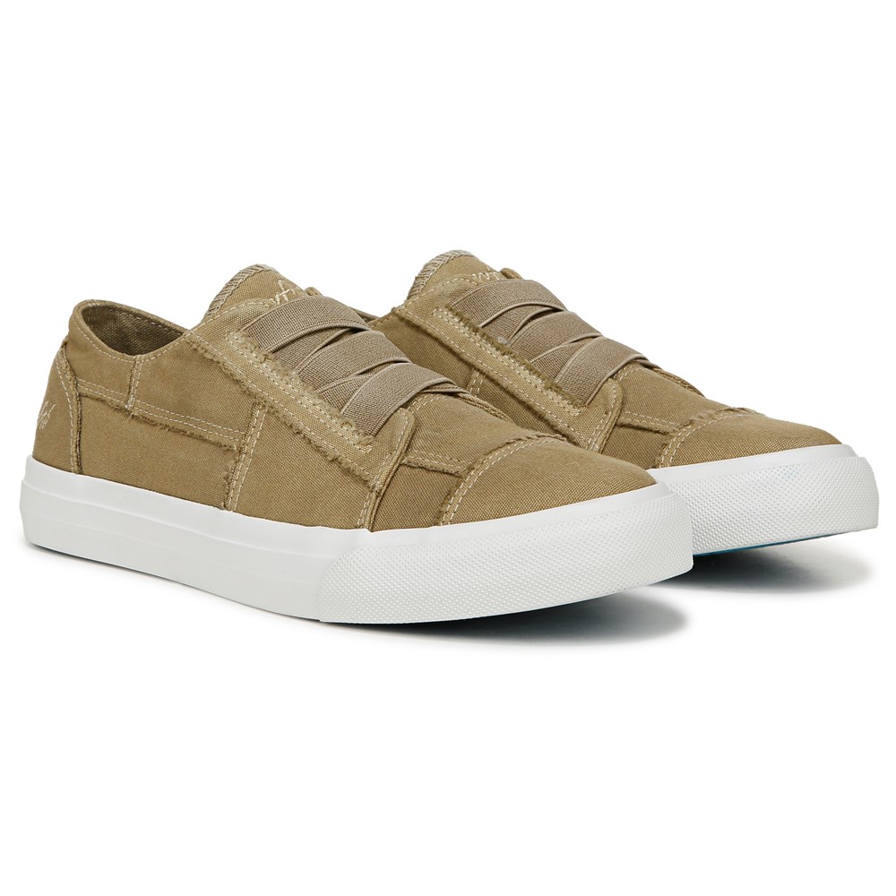 Blowfish Women's Marley Slip On Sneaker - Cream Coffee Canvas Blowfish Women's Marley Slip On Sneaker - Cream Coffee Canvas