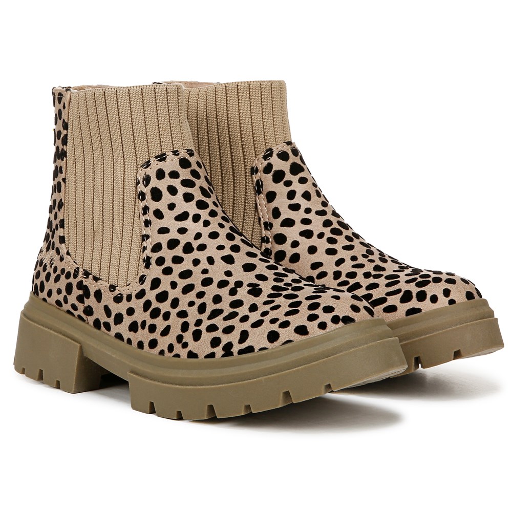 Blowfish Kids' Chassy-K Chelsea Boot Little/Big Kid - Sand Leopard Fabric Blowfish Kids' Chassy-K Chelsea Boot Little/Big Kid - Sand Leopard Fabric